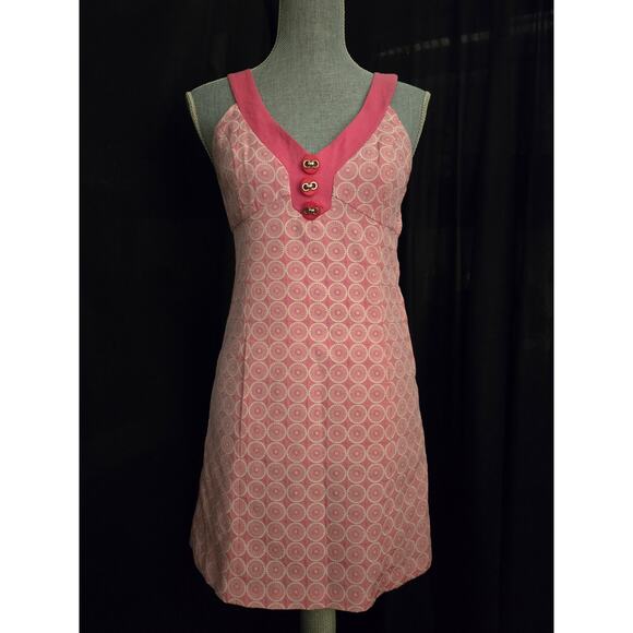 Pink TIBI of New York Floral Medallion Print Sheath Dress, Size 2 - Picture 1 of 9